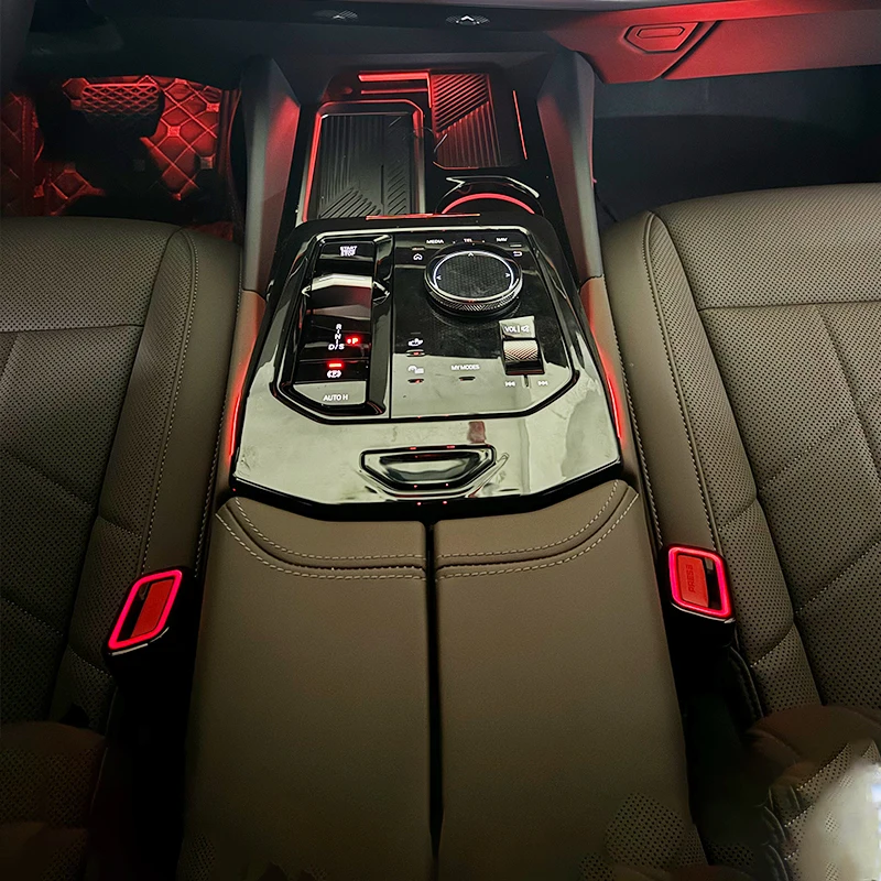 LED مقعد حزام مشبك الضوء المحيط لسيارات BMW 3 5 6 7 سلسلة X3 X4 X5 X6 X7 مشبك الأمان الديكور مزامنة الإضاءة الملحقات