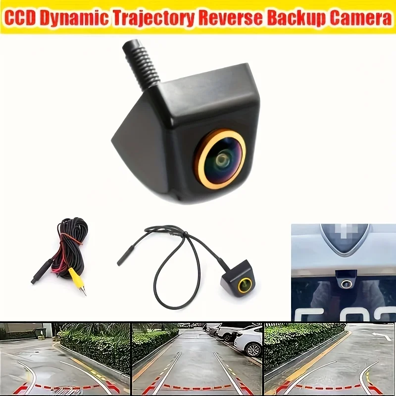 

Golden Lens Car Rear View Camera - Full HD NTSC CCD, Night Vision, Reverse Backup Camera with Dynamic Trajectory