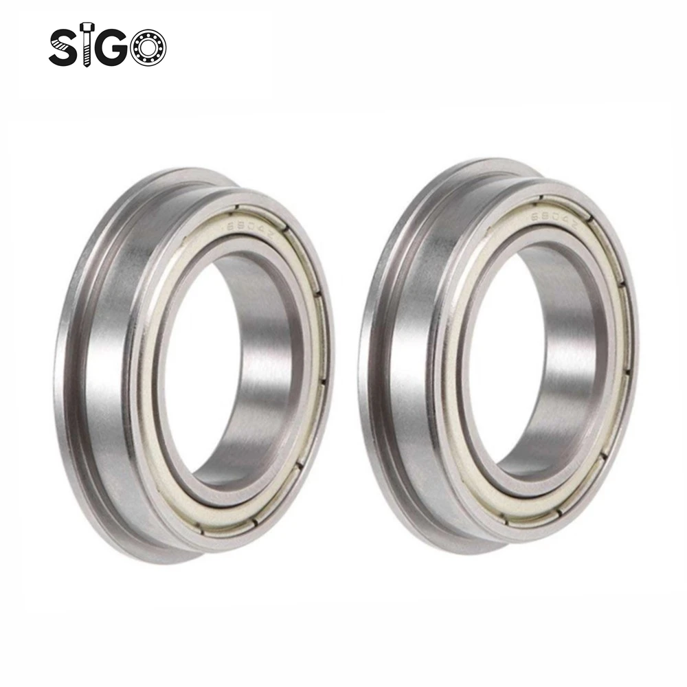 4PCS  Thin Wall Micro Bearing with Flanged Step Guard F6700ZZ F6701 F6702 F6703 F6704ZZ