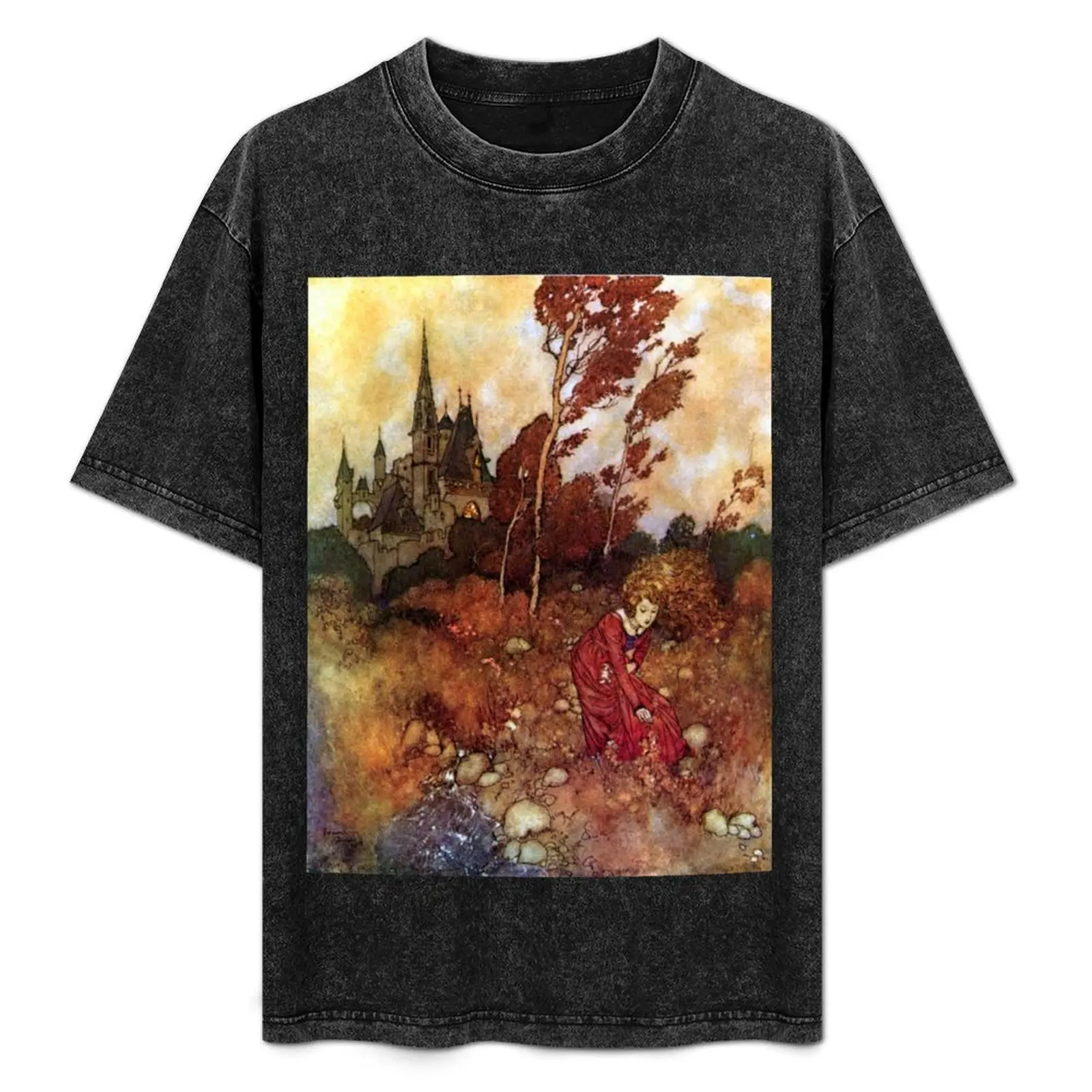 The Wind's Tale - Edmund Dulac T-Shirt graphic t shirt vintage cotton graphic tees boys whites fruit of the loom mens t shirts