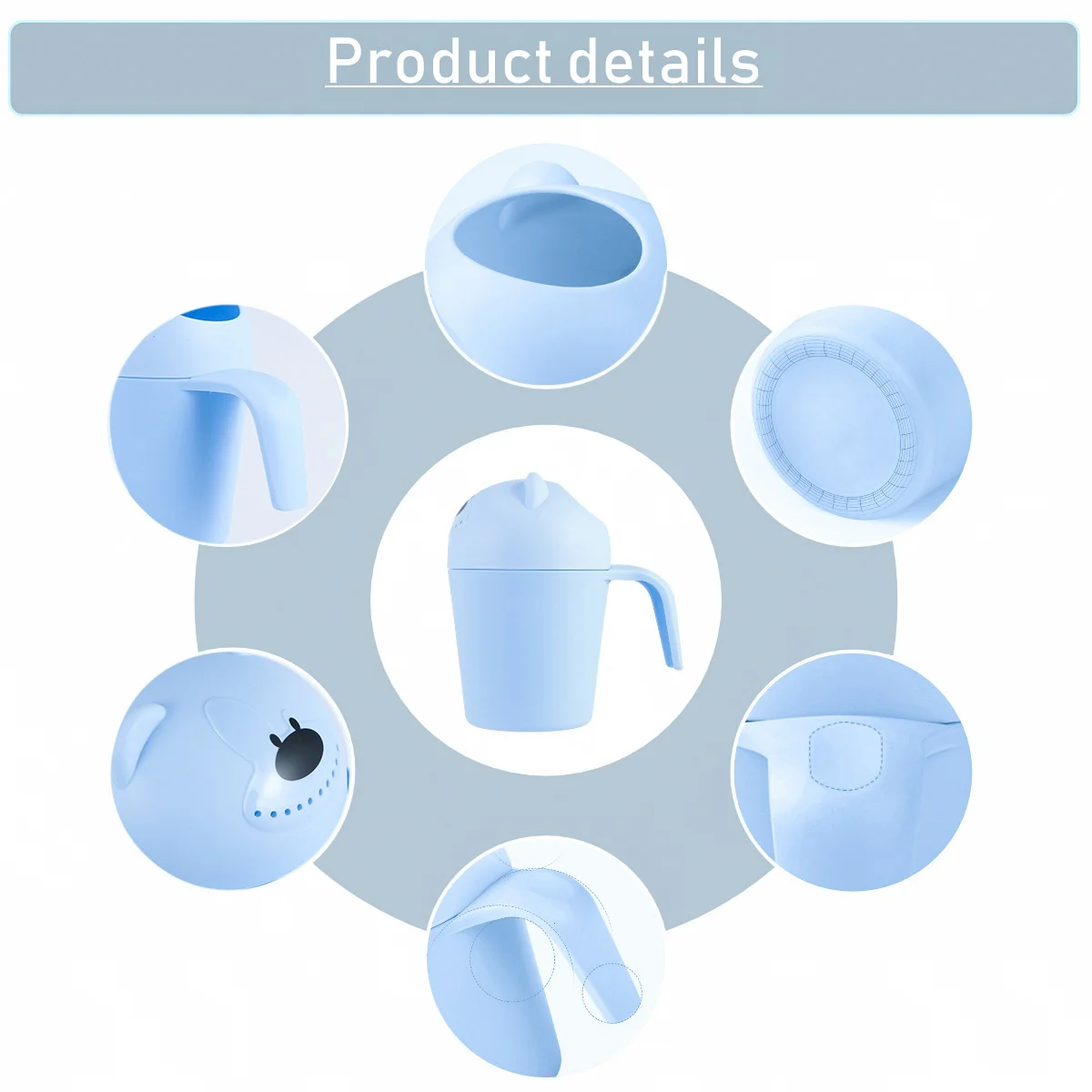 Kubek do kąpieli dla niemowląt, kubek do wody, do płukania włosów, dla dzieci, do płukania, do szamponu, dla dzieci, maluchów