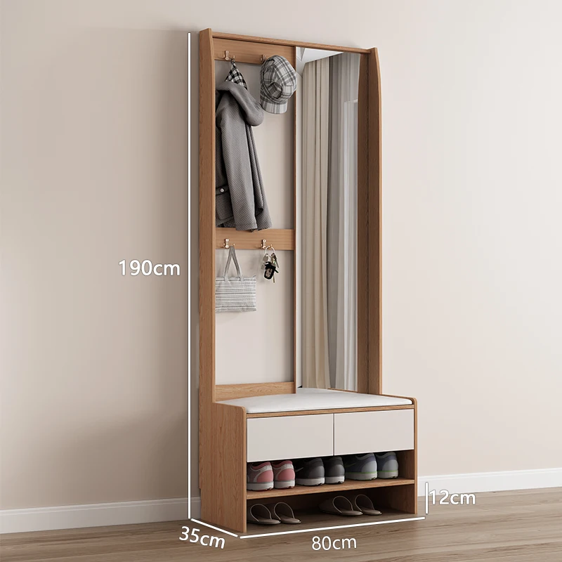 خزانة ملابس للجلوس ذات باب منزلي مشهور مع خزانة أحذية متكاملة معلقة #2