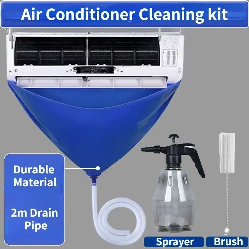 1/3/8pcs Air Conditioner Cleaning Bag Waterproof Drain for Washing Conditioning Water drain-pipe Ac Cleaning Kit Aircon Cleaner