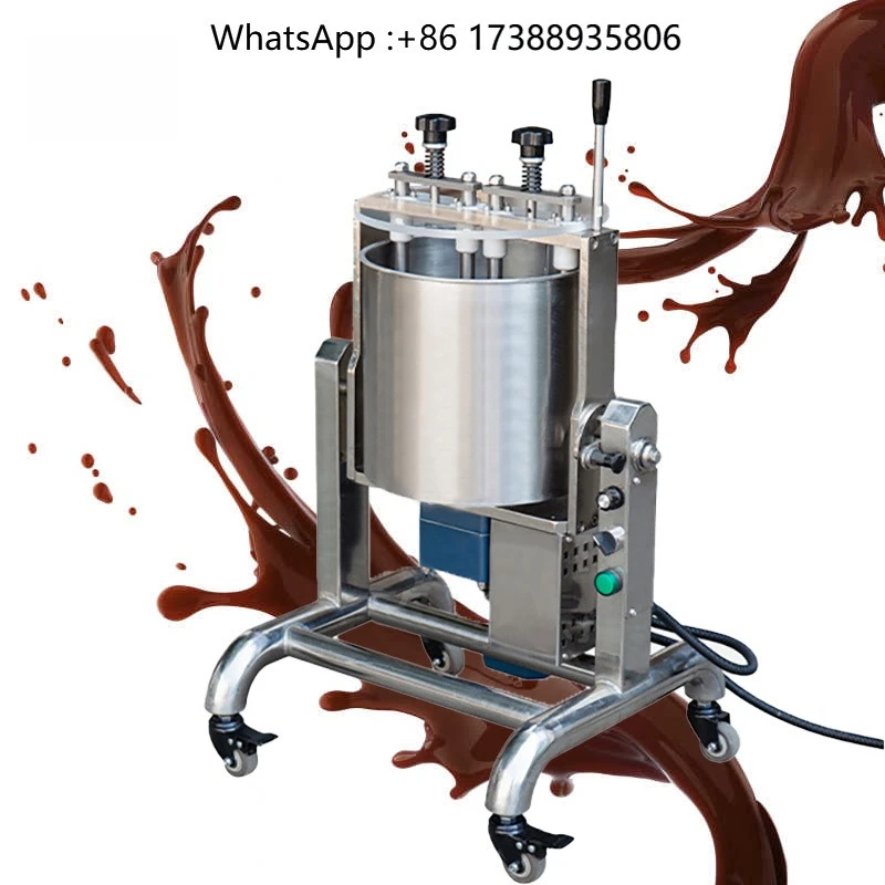 Portable Chocolate Melanger Small Twin Stone Mill Grinder Ball Mill Chocolate Refiner Chocolate Making Machine
