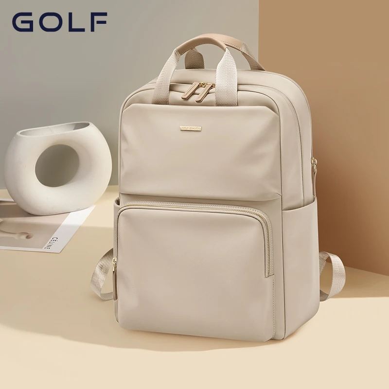 

GOLF Large Capacity Travel Backpack for Women Fashionable Oxford Cloth Casual Business Design with 15.6" Laptop Compartment