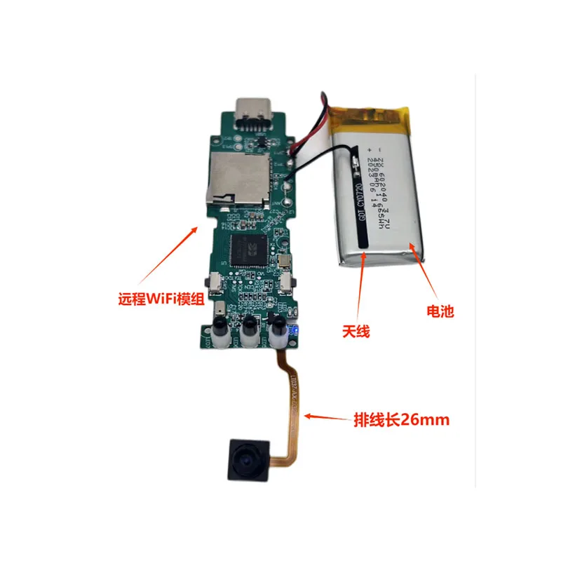 Mini Câmera Digital HD com Visão Noturna, Telefone Móvel, Wi-Fi, Hotspot, Forense, Aplicação da Lei, Gravador, 180 ° Rotary