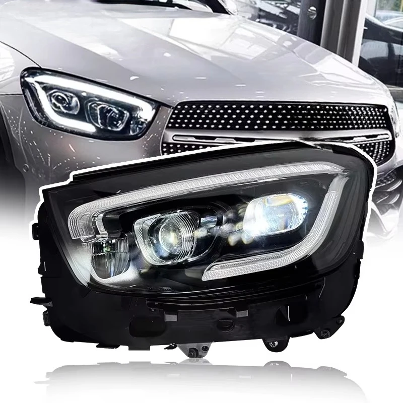 GLC Headlight Projection Mirror GLC300X253 Signal Light GLC250 Emitting Diode Headlight Drl Auto Parts
