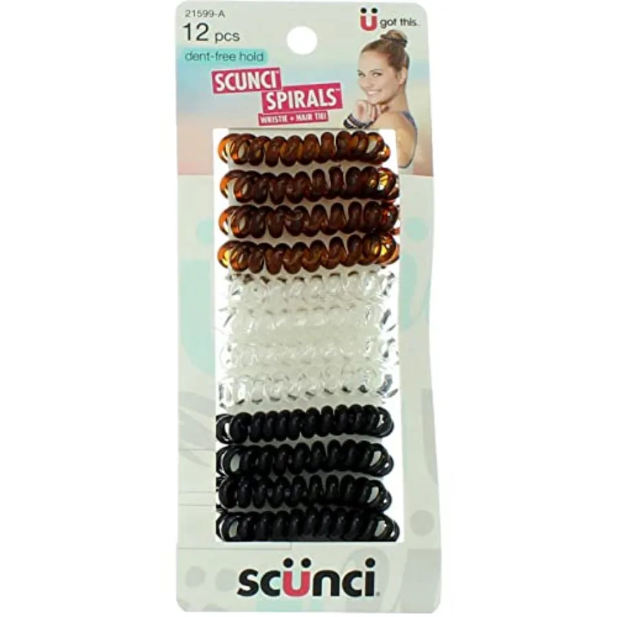 Dent-Free Hold Hair Ties, 12 Ct