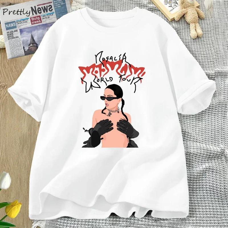 La Rosalia Motomami T-Shirt Funny Motomami Tour 2022 Concert T Shirt for Women Men Fans Gift Summer Short Sleeve Hippie Clothes