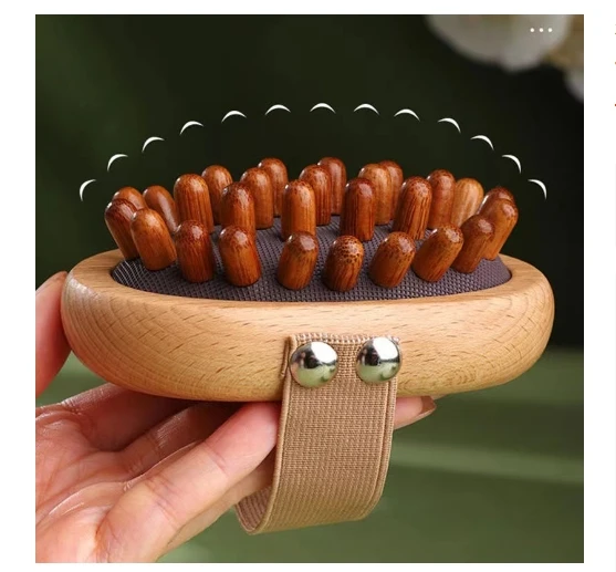 

Wooden Air-Cushion Scalp Massager Brush For Men Women Meridian Massage Comb Hair Styling Guasha Dry Tool Portable Design Scalp