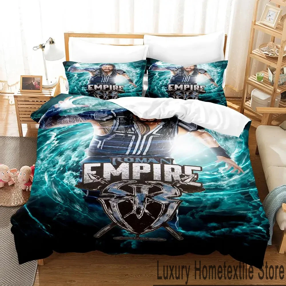 Wrestler Roman Reigns TRIBAL CHIEF Bedding Set Duvet Cover Bed Set Quilt Cover Pillowcase Comforter king Queen Size Boys Adult