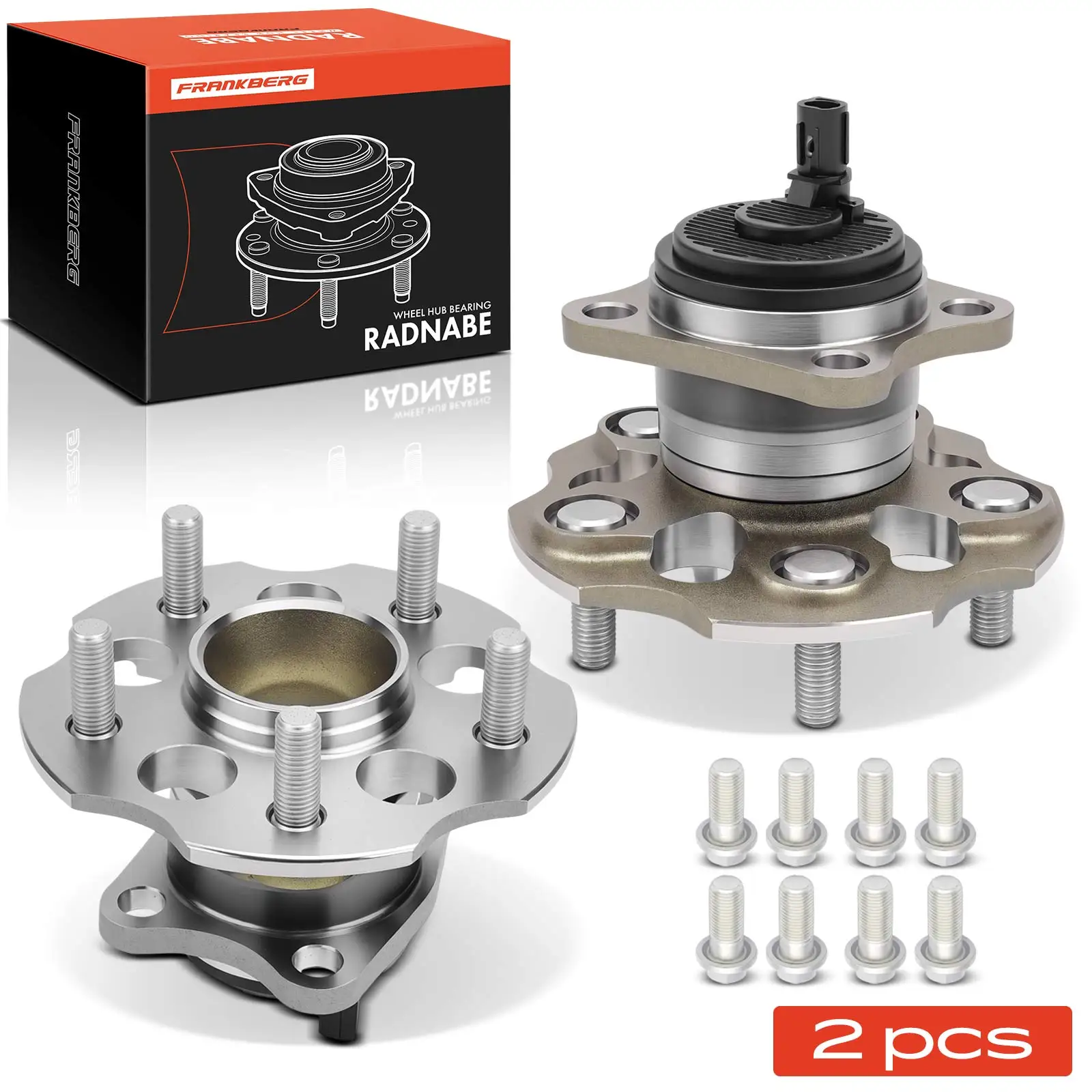 Frankberg 2x Wielnaaf Wiellager Kit Vooras Beide Zijden Voor Toyota MR 2 III ZZW3 1.8L 1999-2005 VKBA7514 4355017010