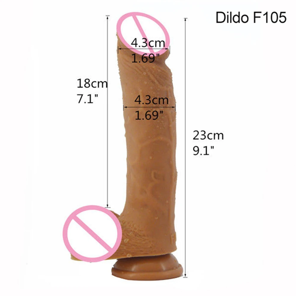 FAAK 8 inch dildo realistic penis lifelike dual density layer silicone sex toys massive cock with suction cup