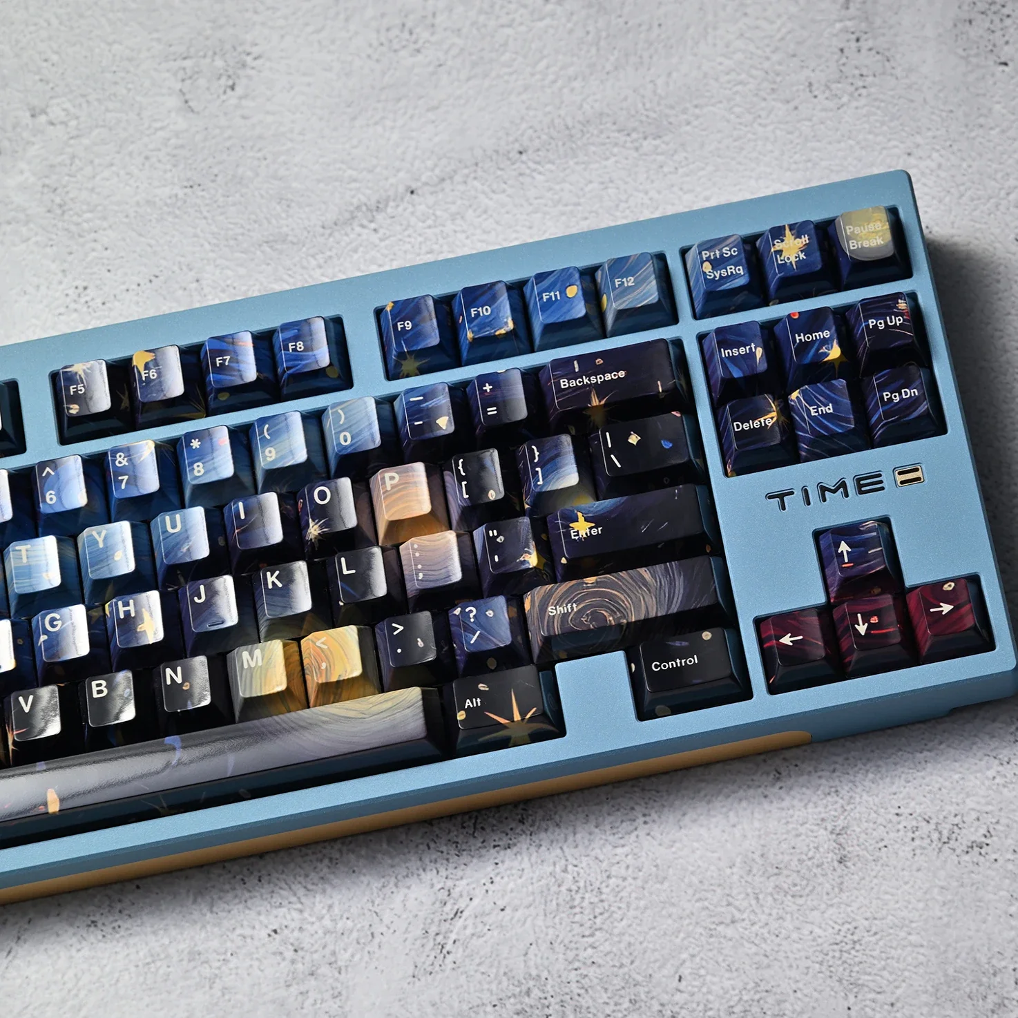 

Starry Sky Highlight Edition, Blue PBT Sublimation Original 68 980 75 87 104 Keycaps