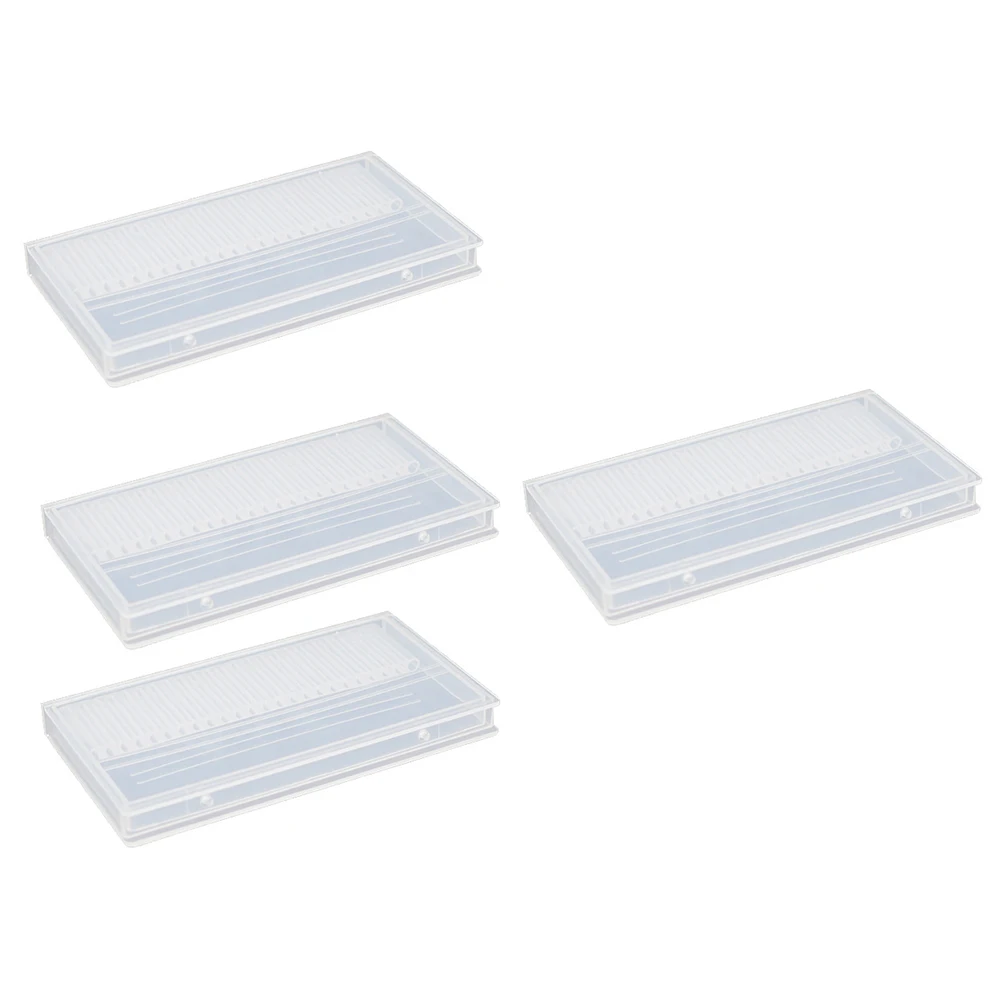 Pudełko do przechowywania głowic szlifierskich 4 szt., wytrzymały pojemnik na wiertła do paznokci, wielokrotnego użytku, ekologiczny, do przechowywania polerek do manicure dla profesjonalistów.