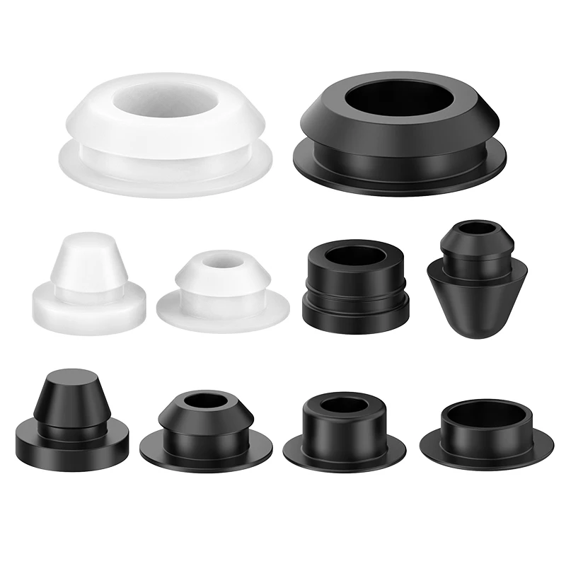 4mm/4.5mm/6mm/7mm/8mm/9mm/10mm~16mm Solid Silicone Rubber Caps T Type Plug Cover Snap-on Gasket Blanking End Caps Seal Stopper