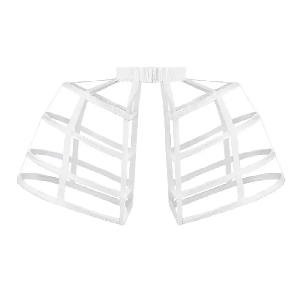Women Victorian Bustle Cages Hoop Skirt Cage Skirt Pannier Petticoat for Women