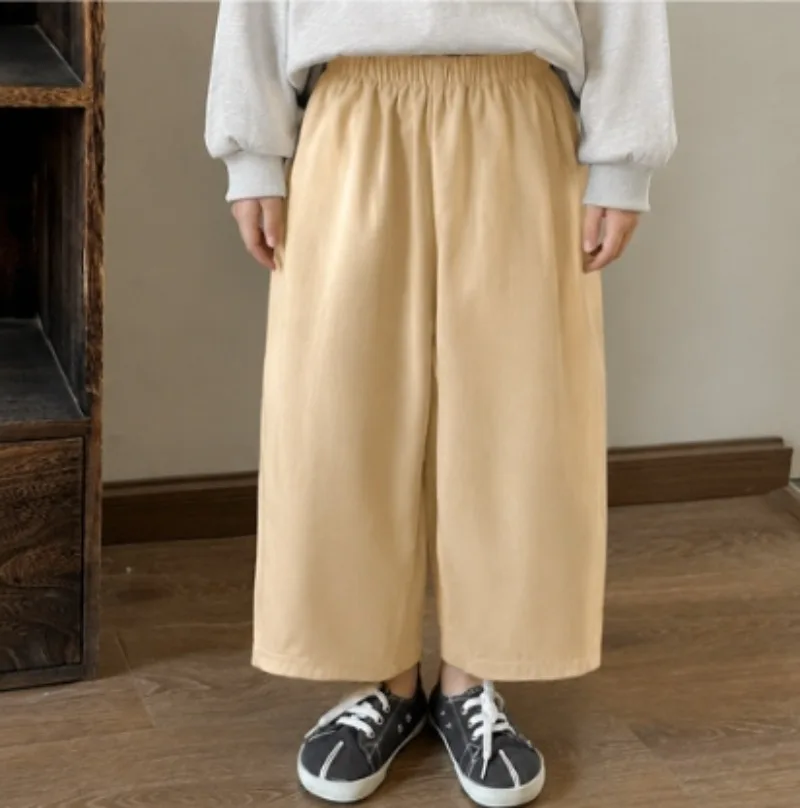 Kinder-Frühlingshosen mit Etikettentasche, elastischem Bund, lässige Freizeithosen für den Herbst, 1-8 Jahre, weiche, lockere, gerade Hosen für Kleinkinder-Jungen
