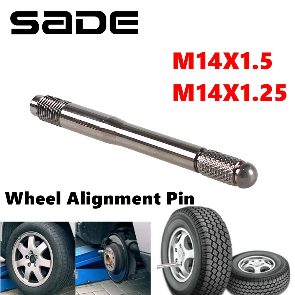 Stainless Wheel Alignment Pin M14X1.5 M14X1.25 Wheel Hub Installation And Removal Fixing Bolt Tool