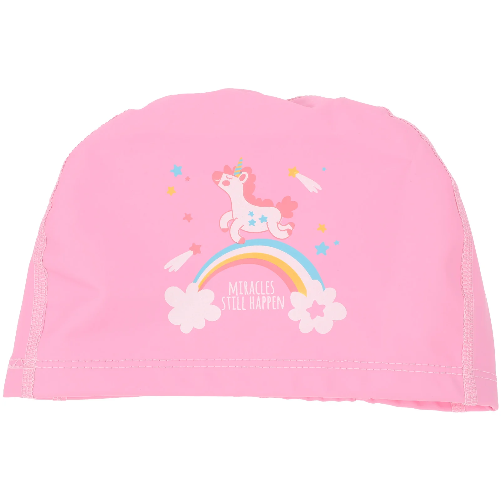 Boys Swimming Hat Student Cap Kids Long Hair Tab Polyester Ear Child