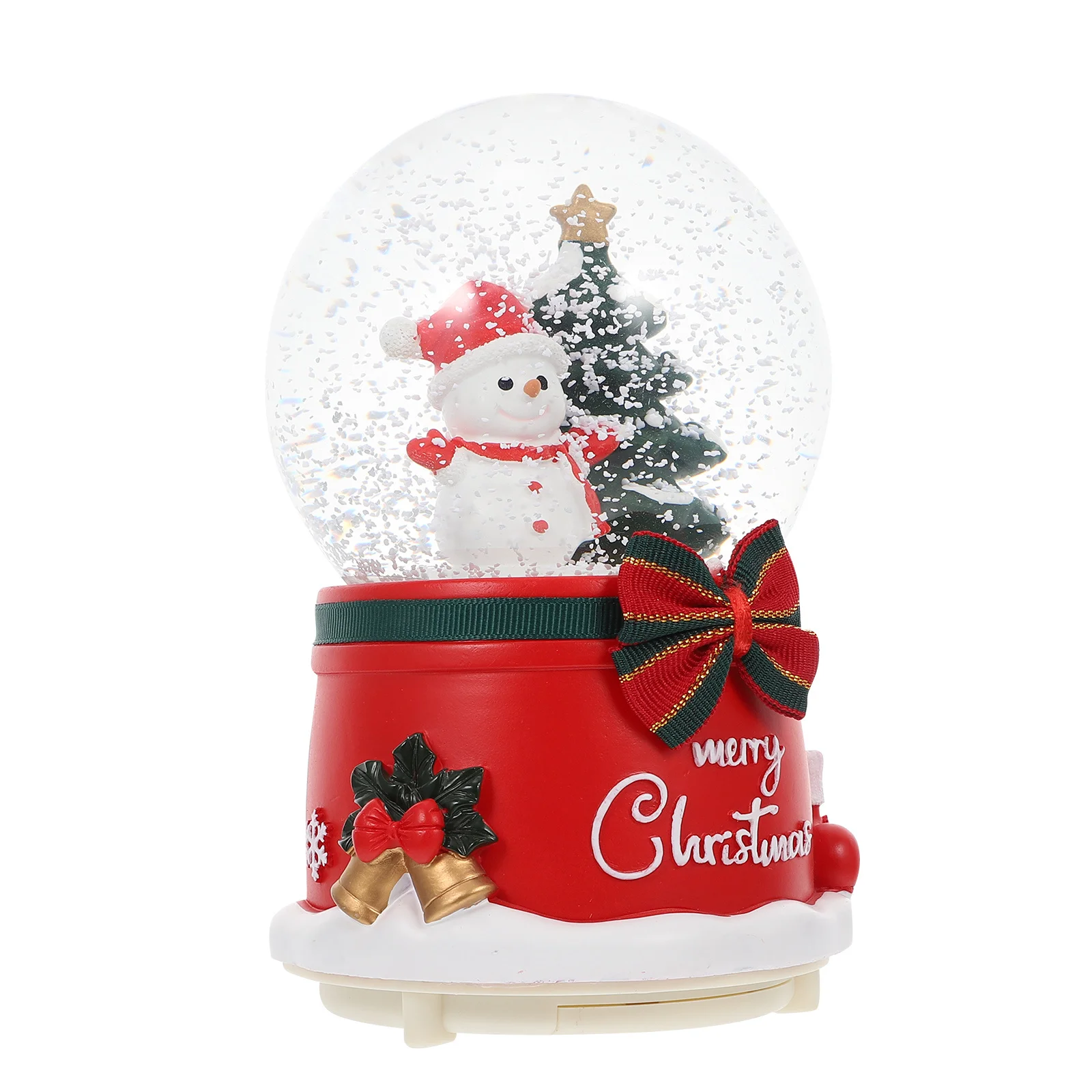 

1Pcs Rotating Music Box Christmas Lights Ornament Luminous Musical Ball for Xmas Party Favors Home Scene Decoration