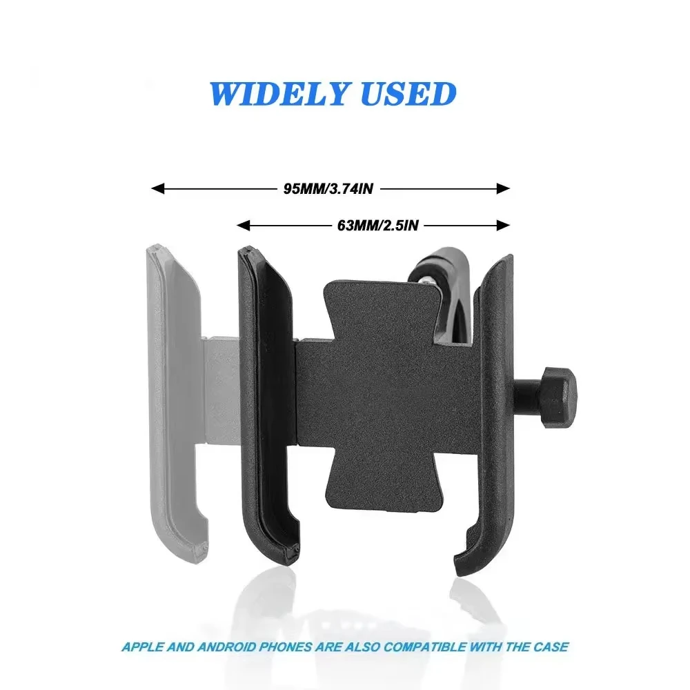 Motorcycle Bicycle Phone Holder Gps Bracket Cellphone Stand Moto Rearview Mirror Handlebar Mount Compatible For Xiaomi iPhone