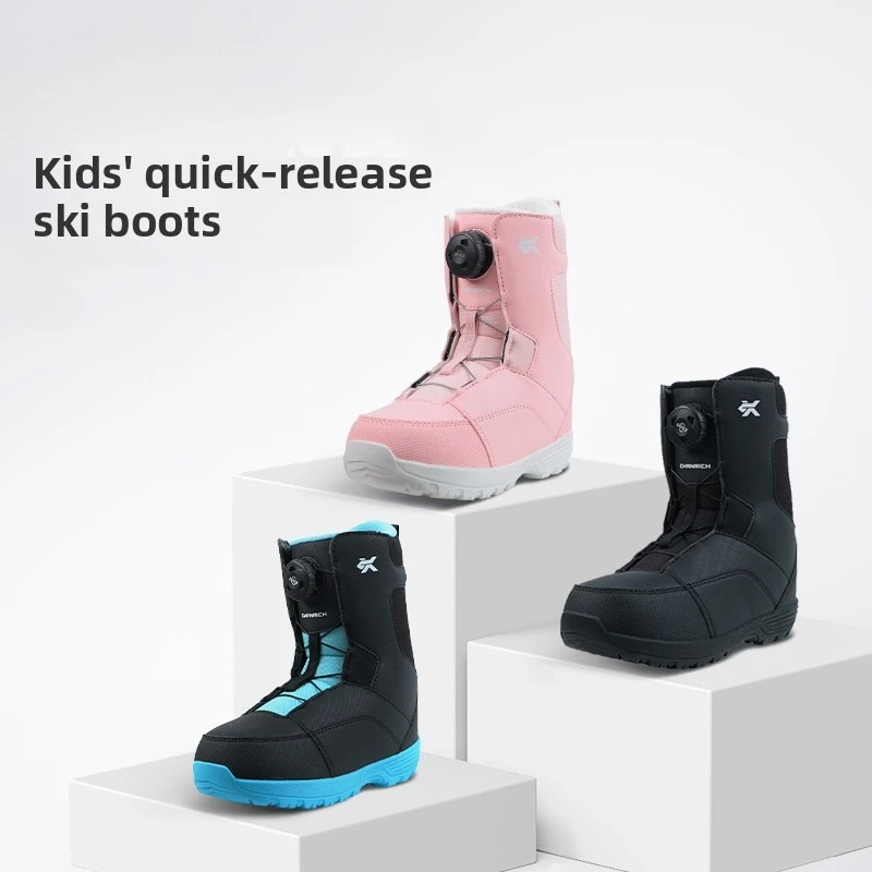 

Детская лыжная обувь, лыжное снаряжение, быстрая одежда, нескользящие лыжные ботинки для подростков, водонепроницаемые