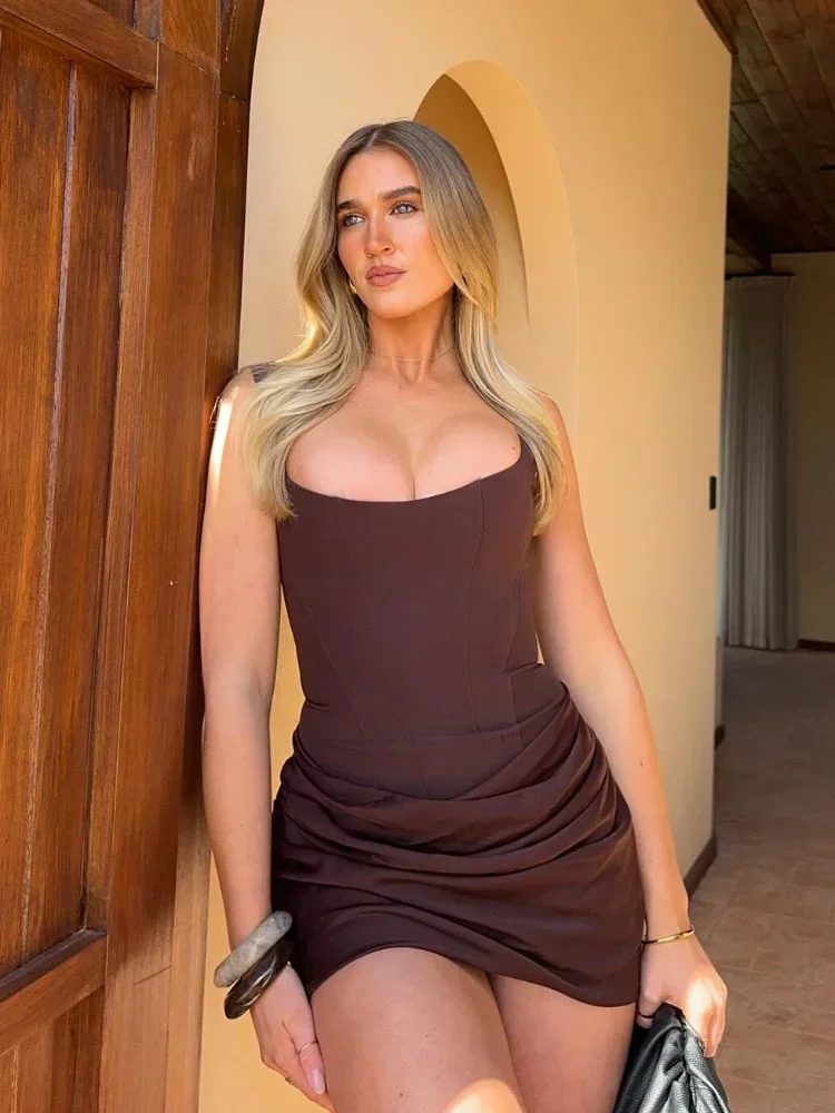 مثير الدانتيل المرقعة فستان بحزام المرأة موضة الخامس الرقبة أكمام سليم فساتين طويلة سيدة 2025 الصيف عطلة رداء الحفلات غير رسمية