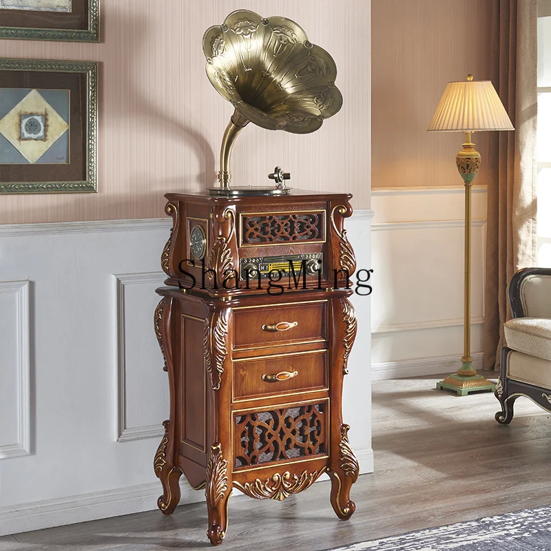 

CL solid wood antique stereo retro old classical record player vinyl record phonograph