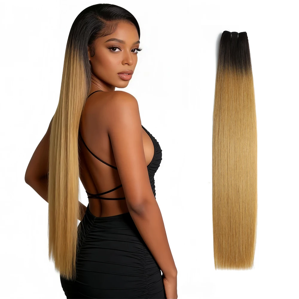 cabelo-sintetico-liso-de-30-polegadas-200g-ombre-loiro-castanho-e-cinza-com-mechas-fibra-de-alta-temperatura-para-trancas