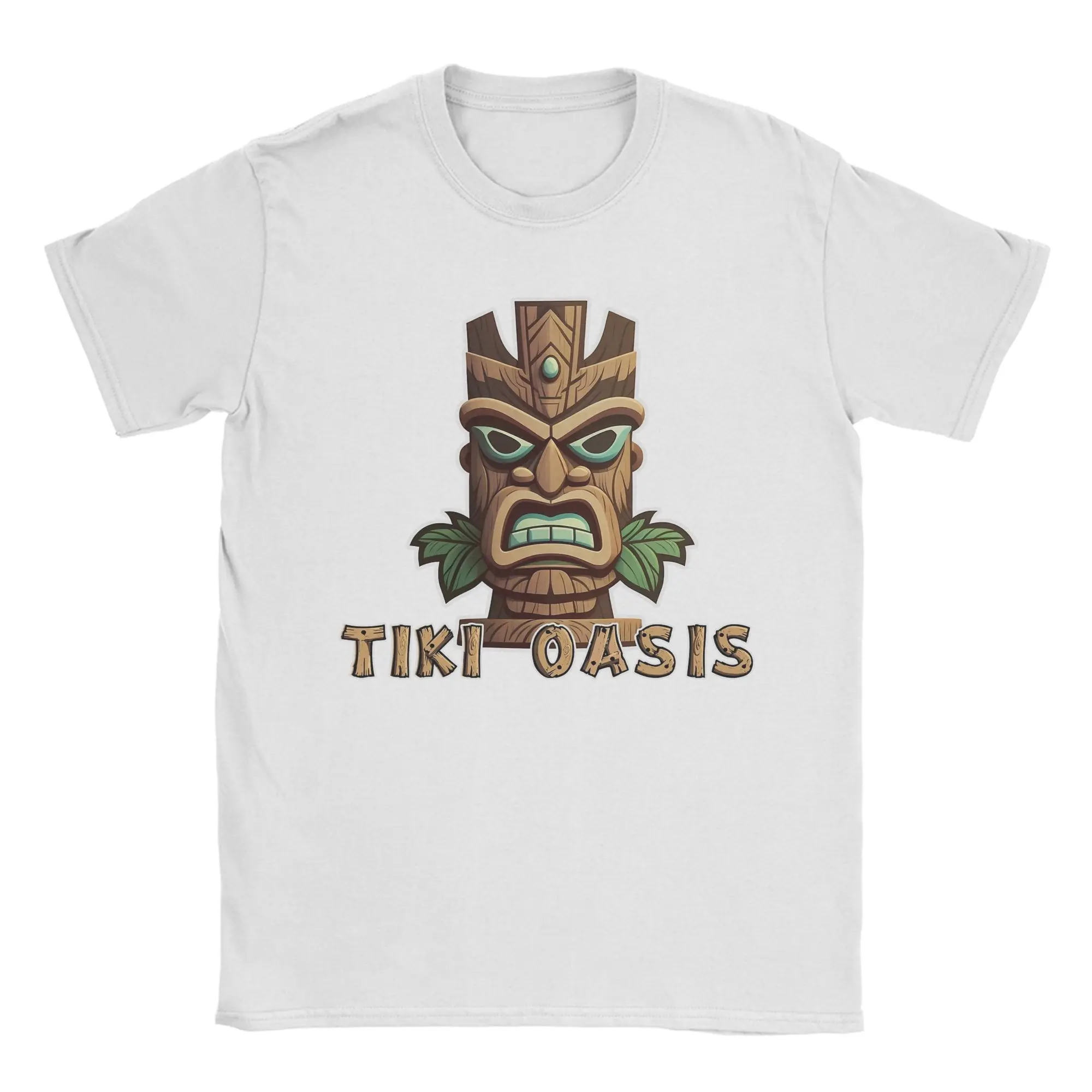 Tiki Oasis Hula Tshirts Unisex Cotton Tops Streetwear  O-neck Short Sleeve