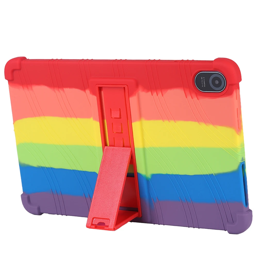 Soft Silicone Case Universal for Blackview Tab 11 WiFi Oscal Pad 15 2023 10.36 inch Adjustable Stand Cover Shockproof Kids Safe