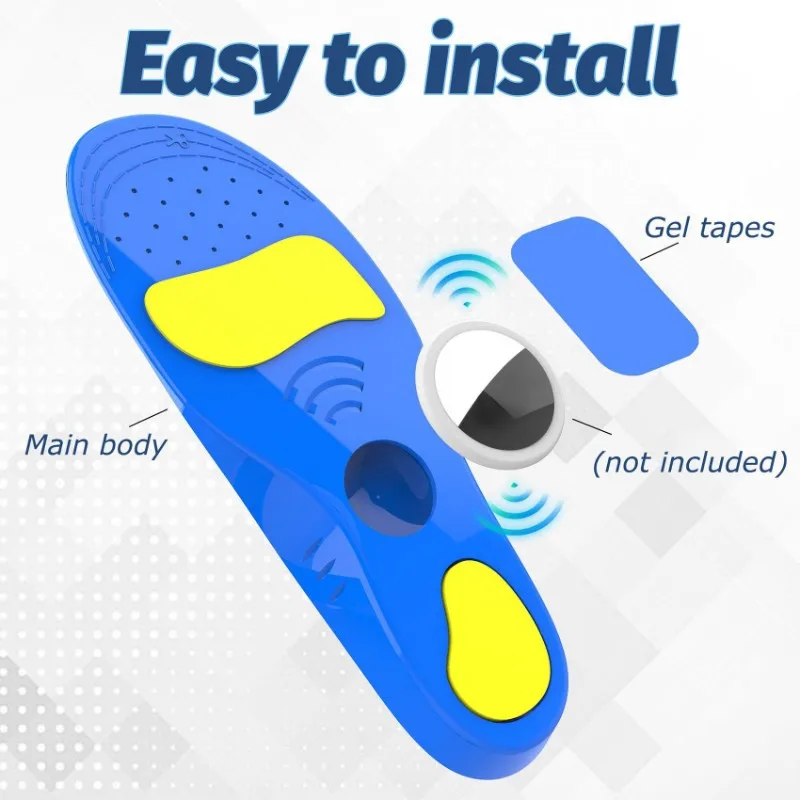 

3CGRO-GPS Tracker Holder Airtag Shoe Insole Protective Tracking Device Cover(175- 190Mm) Fit