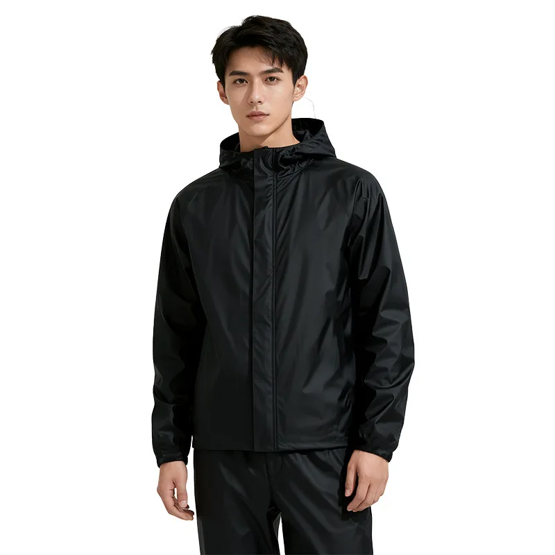 

Мужской комплект: дождевик и брюки, прочный водонепроницаемый костюм для мотоциклистов, велосипедистов и курьеров