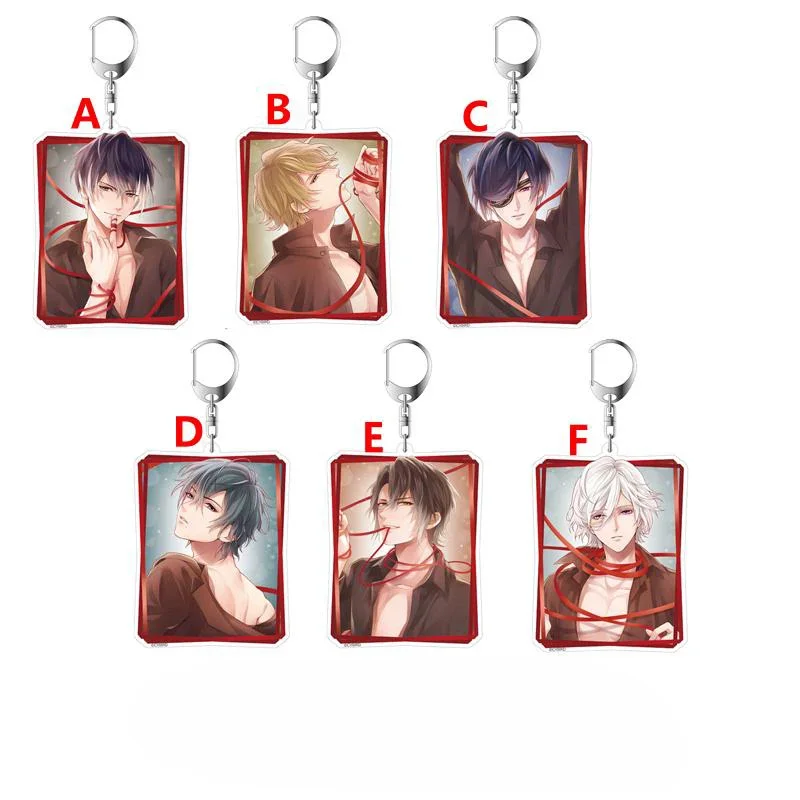 Anime Keychain Jean d Are Comte de Saint Germain Acrylic Keyring strap Figure hanging accessories 6cm