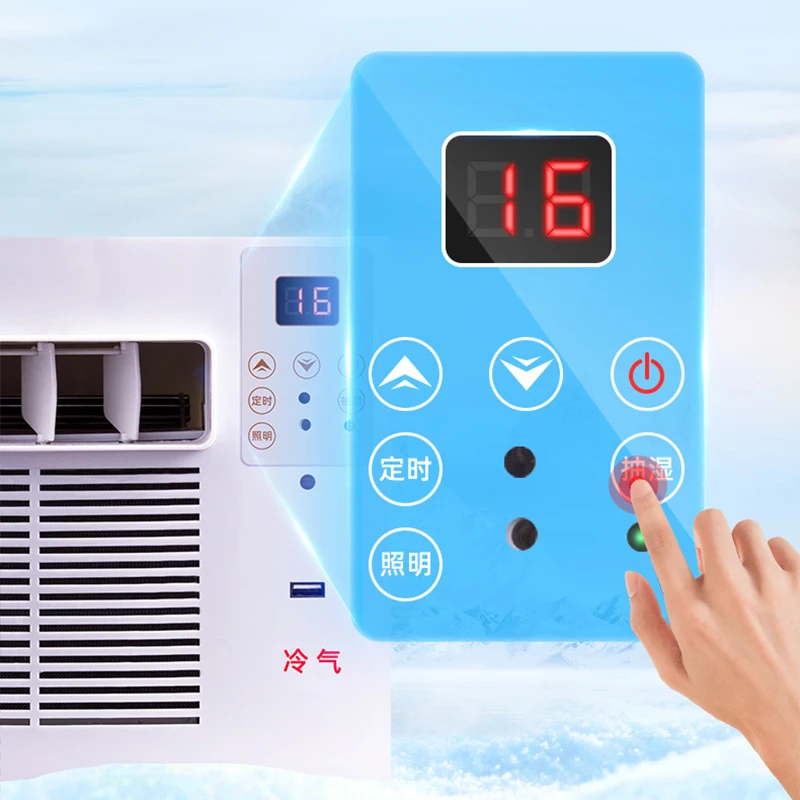 جهاز تكييف هواء صغير متنقل 110 فولت/220 فولت جهاز تحكم عن بعد بدون تحكم عن بعد موفر للطاقة جهاز تبريد وتدفئة هواء ثلاجة 400 واط