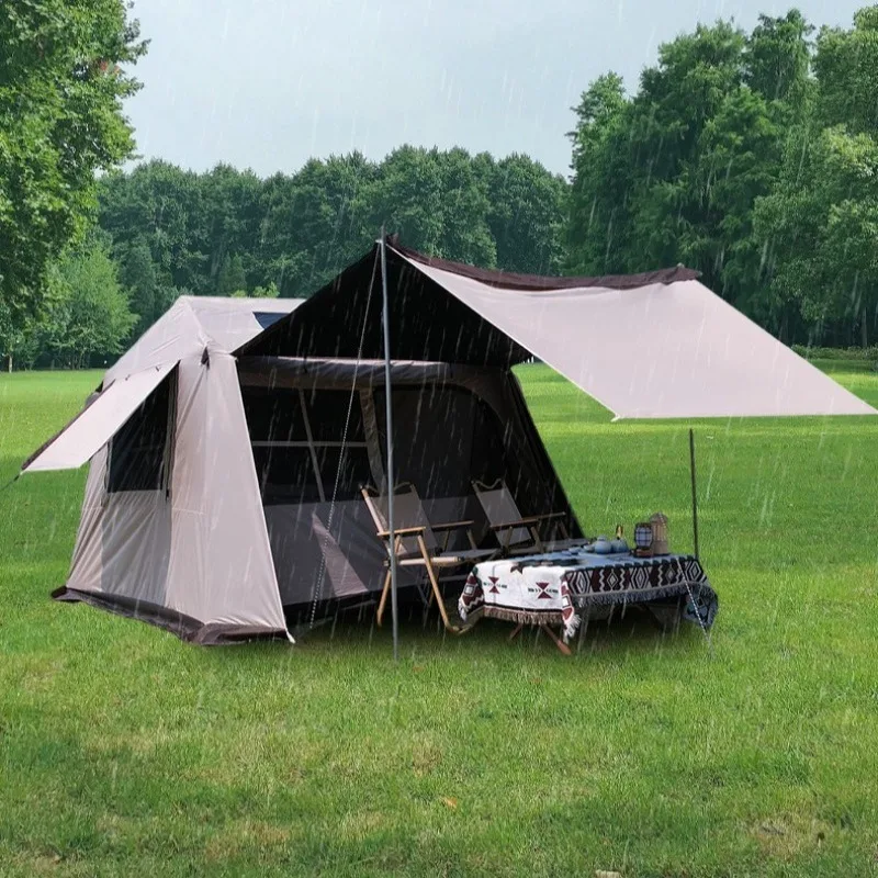 

Уличная палатка-тент для кемпинга, большая, водонепроницаемая, с автоматическим раскладыванием, для пляжа, портативное снаряжение для ночевки на природе