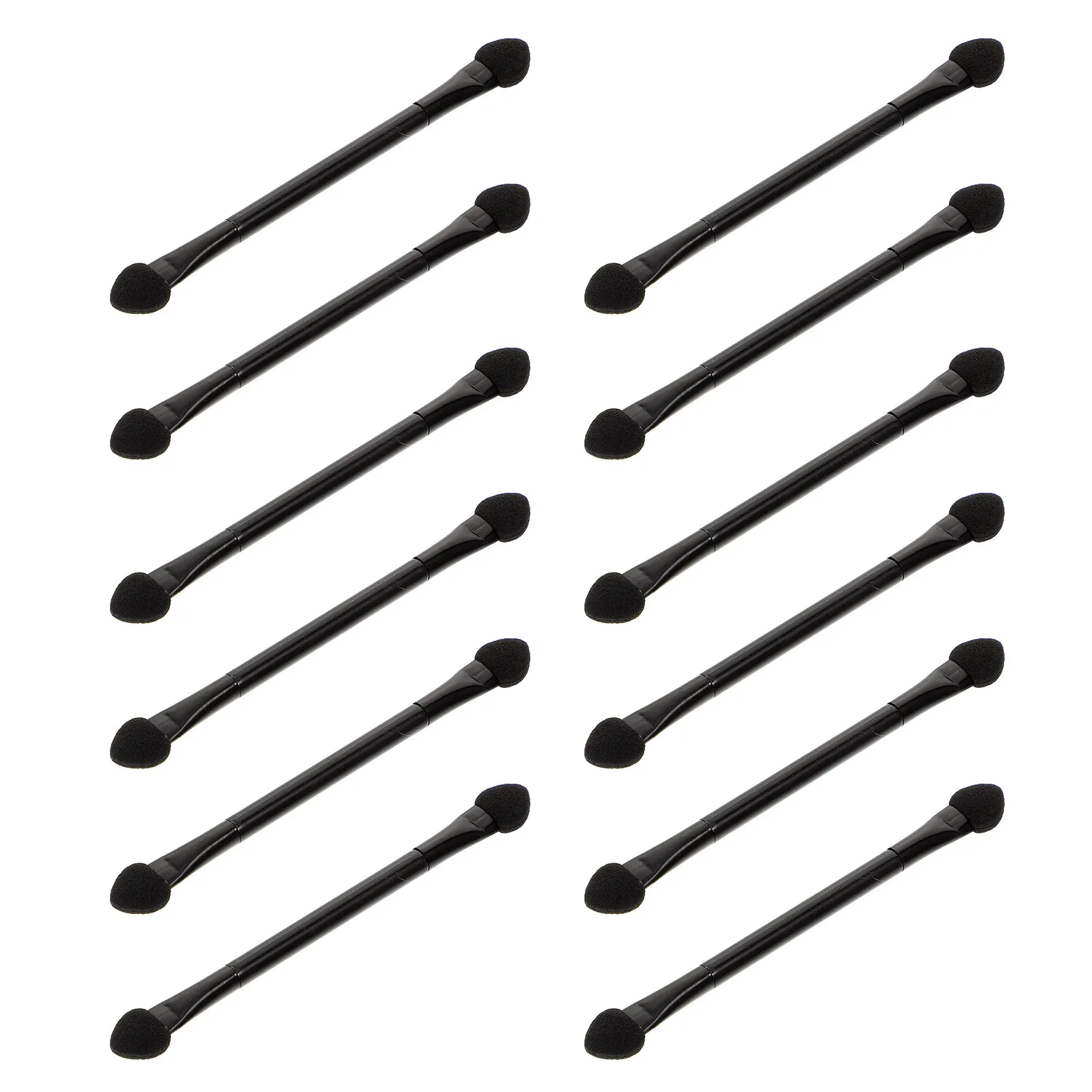 30개입 양면 타원형 스펀지 아이섀도우 스틱 아이 메이크업 브러쉬 (아이라이너, 눈썹, 글리터 도포용)