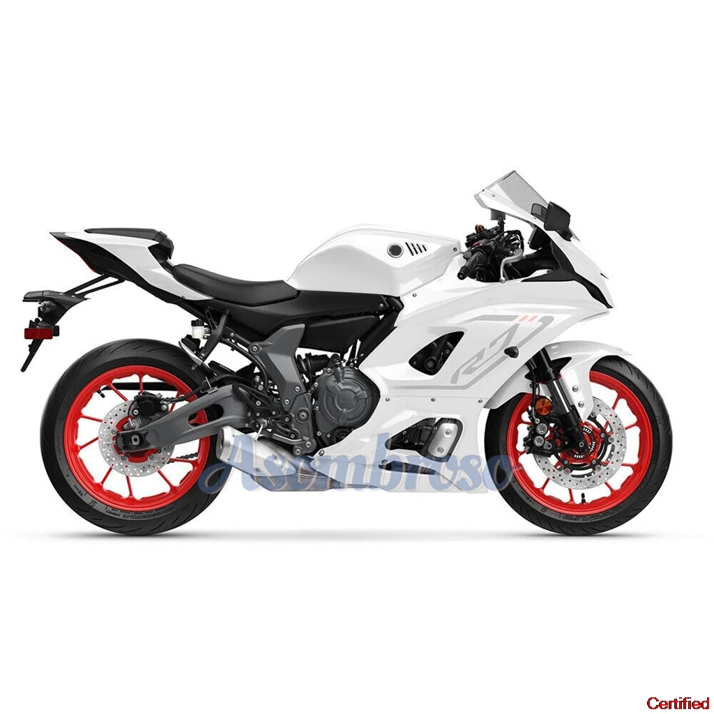 ABS Motorcycle Fairings Kit Fit for YAMAHA R7 2022 2023 2024 YZF-R7 Road Racing White Grey Bodykits - Image 3