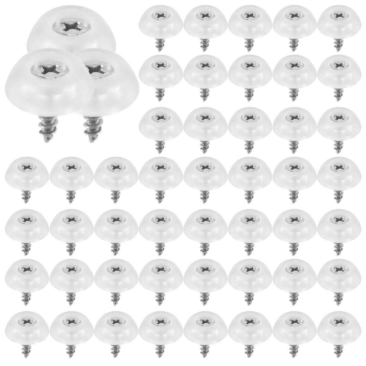A24P 50 قطعة طاولة أثاث كرسي الساق حماة قدم مبطن المطاط 17 مللي متر × 6 مللي متر
