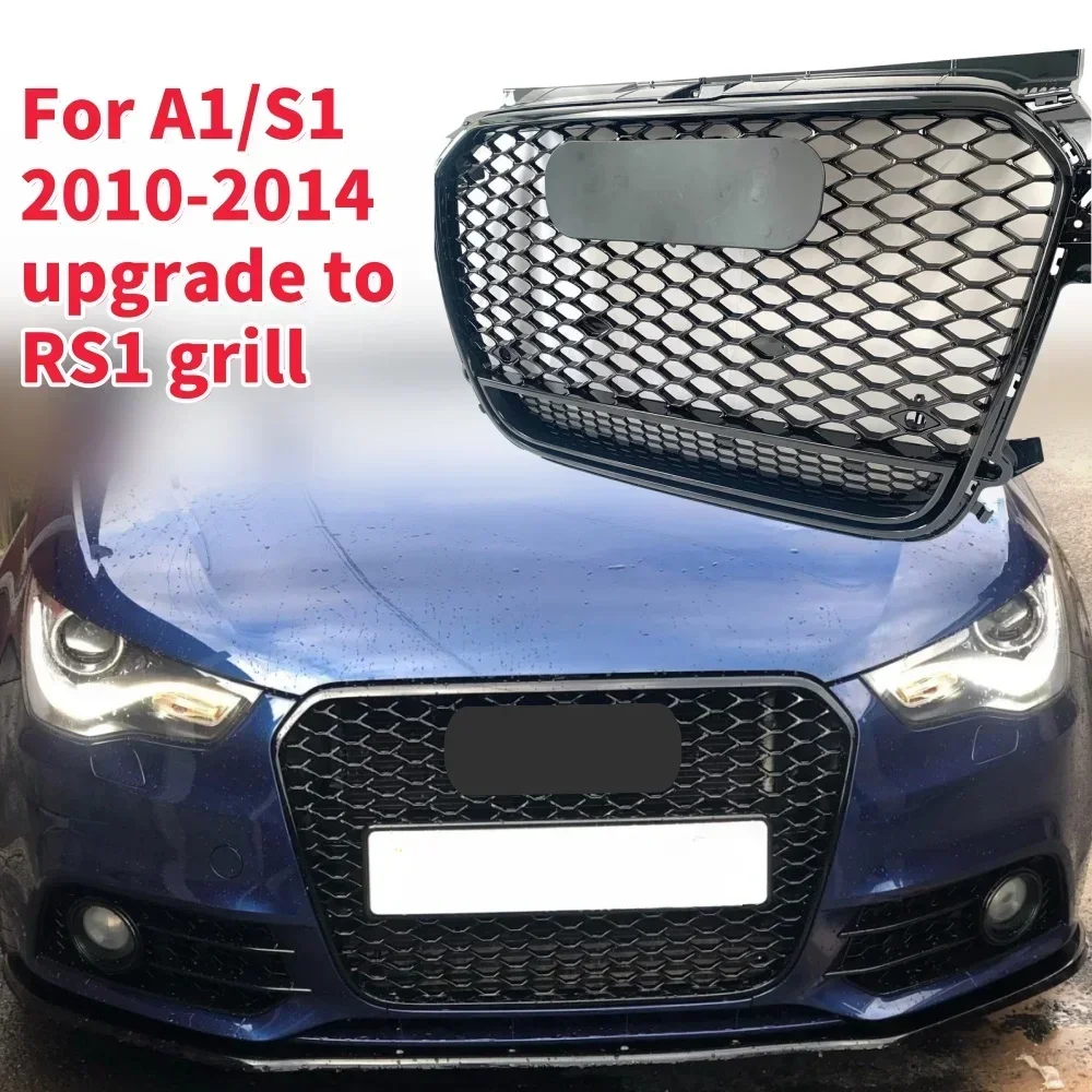 Racing Grills Front Hood Grille Car Front Bumper Grill Center Grille for RS1 Grill for  A1/S1 8X 2010-2014