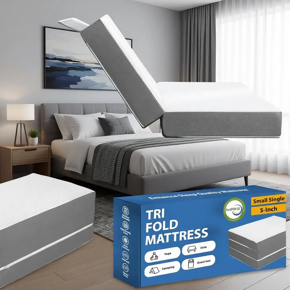 

Портативный напольный матрас из гелевой пены с эффектом памяти, 5 дюймов, с дышащей сеткой, ультрамягкий, с моющимся чехлом, комфортная поддержка, терапевтический эффект