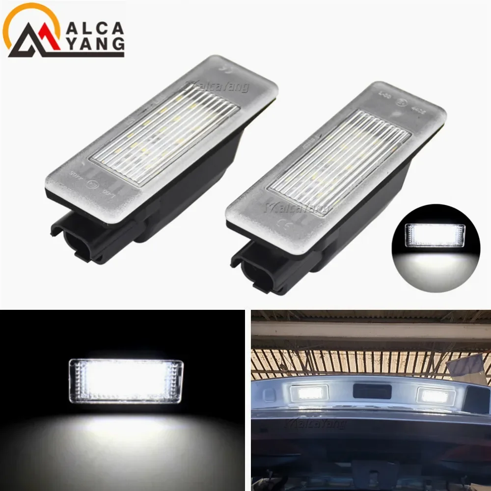 2PCS Canbus No Error LED License Number Plate Light For Peugeot 207 308 2008 208 For Citroen C5 OEM#:9682403680