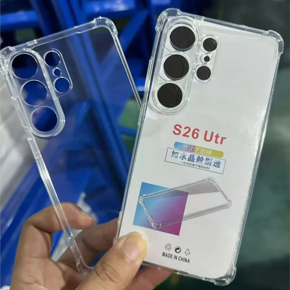 Air Bag Clear Shockproof Case for Samsung Galaxy S26 Ultra Transparent Case S26 Edge Cover S 26 Plus S26Ultra Soft TPU Cases