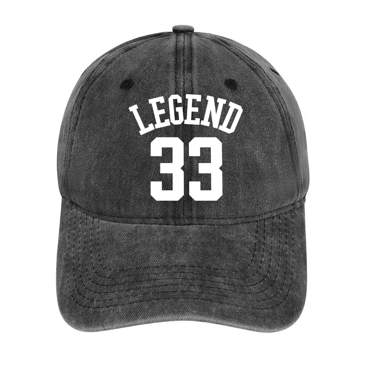 

Legend 33 bold number - and text - based design with a sports - or team - related feel Washed Baseball Cap