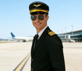 파일럿 의상 액세서리: 선장 모자, 파일럿 견장, 선글라스, 넥타이, 파일럿 배지. 테마 파티에 딱 맞는 아이템