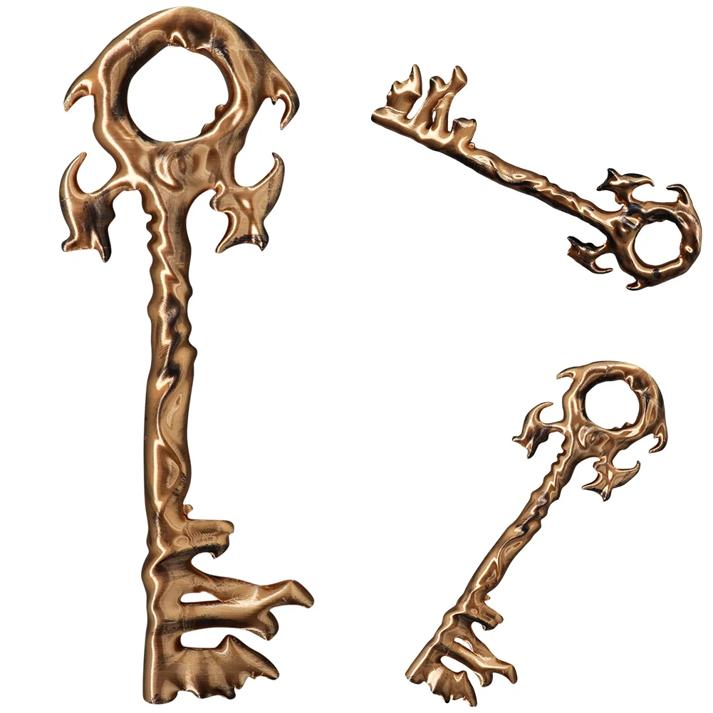 

2025 Movie Sand Cosplay Man Dream 3D Printed Golden Keychain Adult Men Halloween Carnival Disguise Costume Accessories Prop Gift