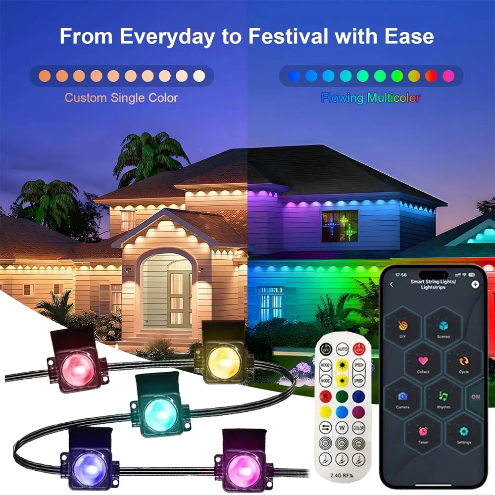 45M Rgb Eaves Led L…