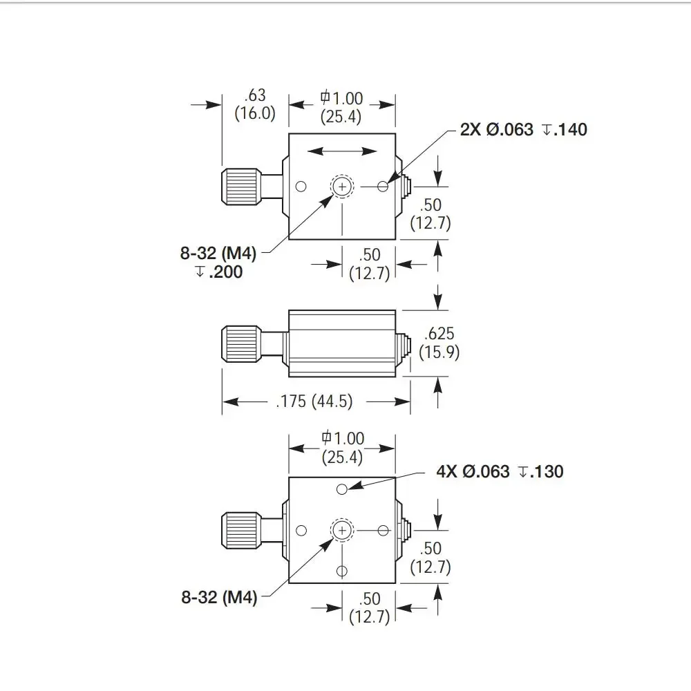 MT-X Compact Dovetail Linear Translation Stage