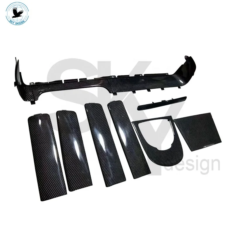 

Dry carbon fiber car accessories interior for Mercedes W464 G class G500 G350 G63 cover interiors 8 pieces per set